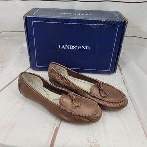 Lands' End Women's Leather Comfort Moccasin